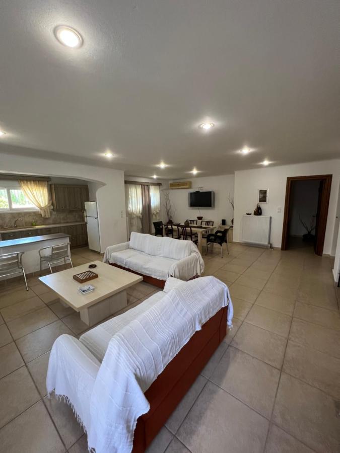 Apartment In Salamina With Garden & Sea View Selinia Eksteriør billede
