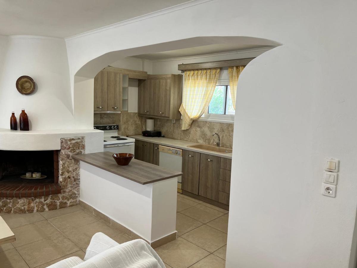 Apartment In Salamina With Garden & Sea View Selinia Eksteriør billede